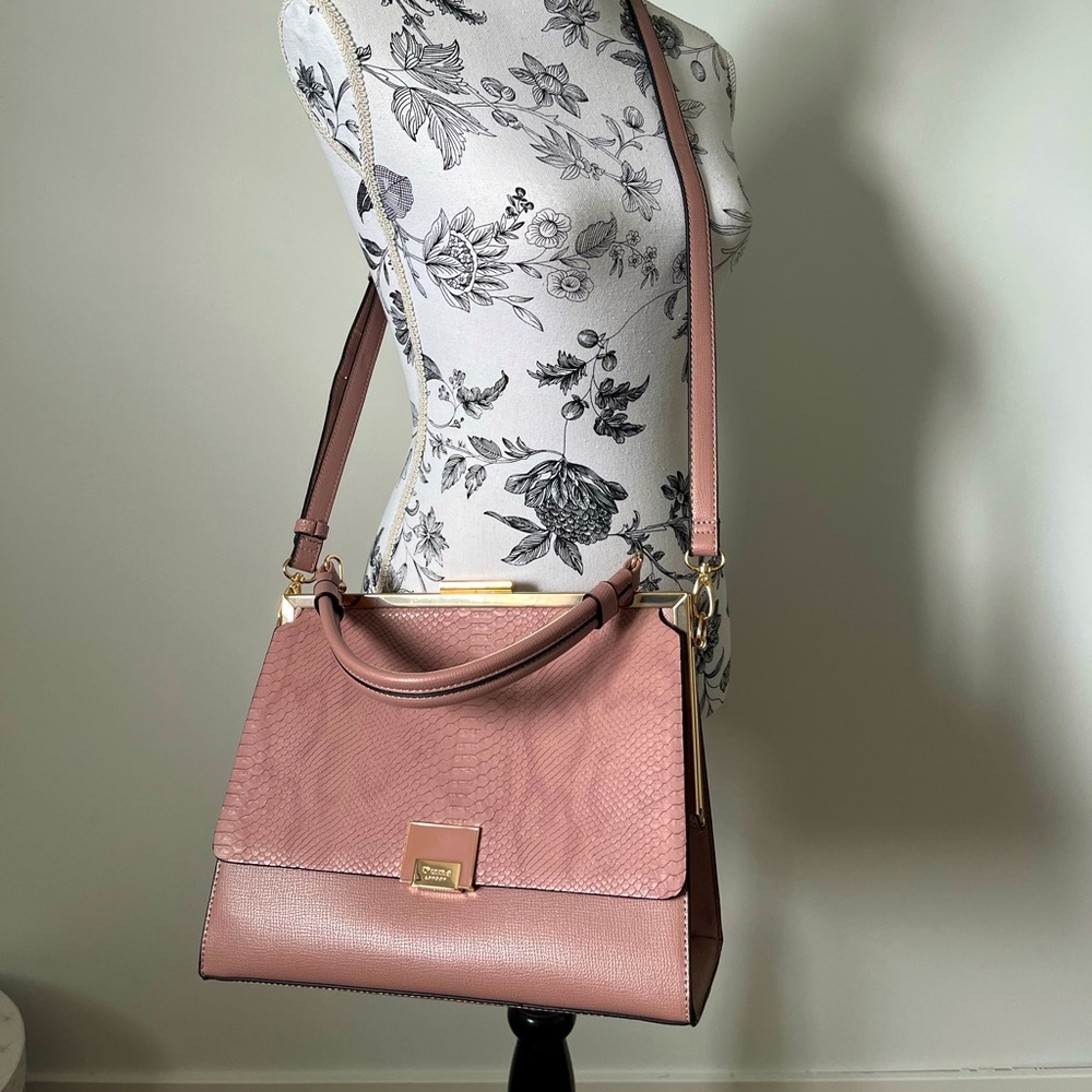 Dune London structured clasp purse